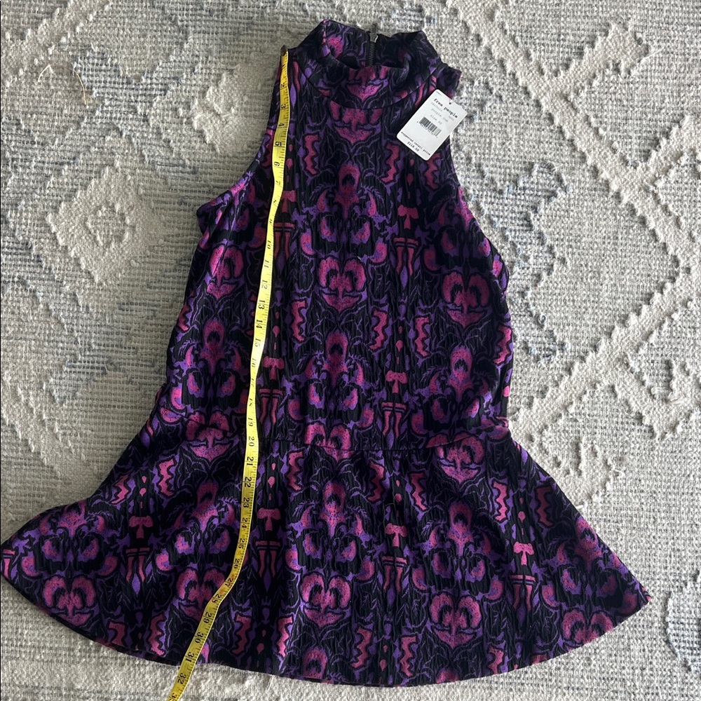 Free People Purple and Pink Mini Dress